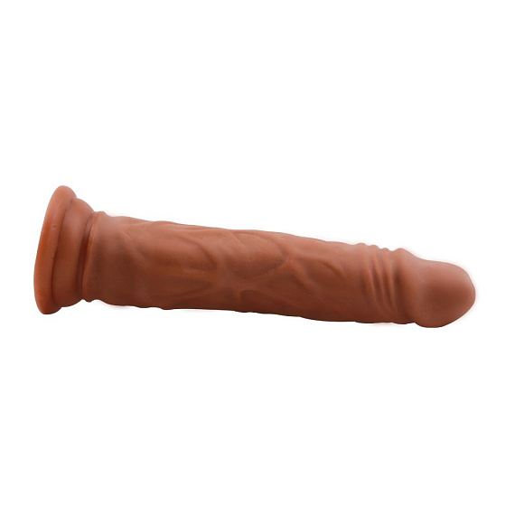 Кофейный фаллоимитатор Lascivious Dildo - 21,4 см. от Intimcat