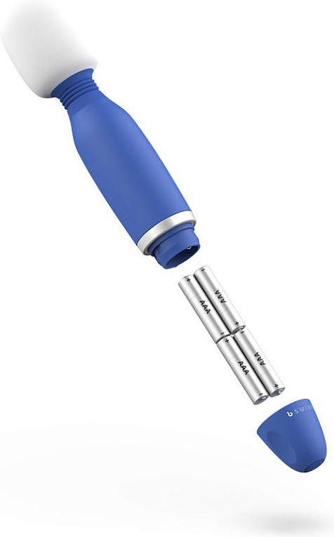 Синий жезловый вибростимулятор Bthrilled Classic - 20 см. от Intimcat