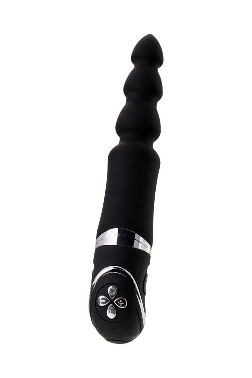 Чёрный анальный вибростимулятор Erotist - 20,7 см. - силикон