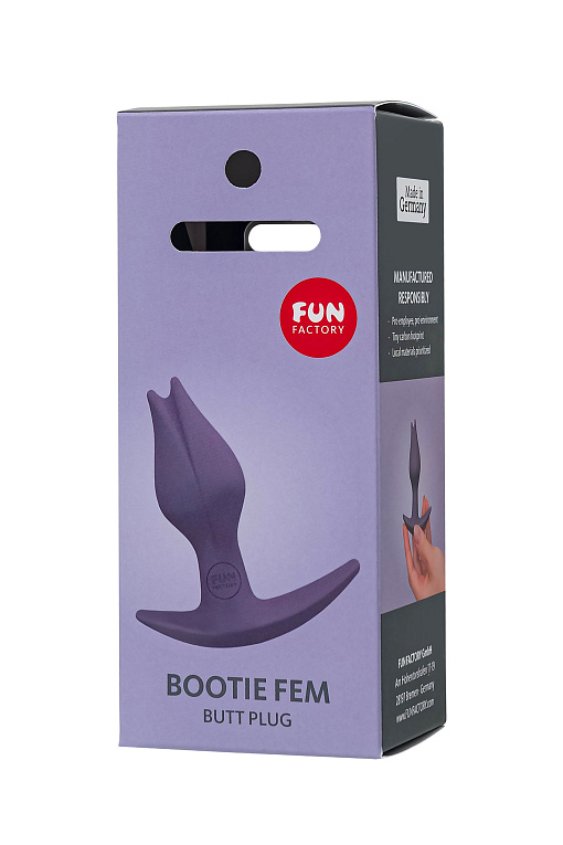 Фиоелетовый анальный стимулятор Bootie Fem - 8,5 см. - фото 9