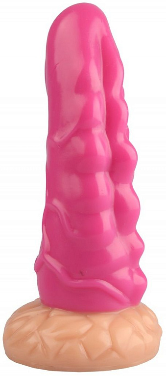 Розовая анальная втулка с венками - 18 см. от Intimcat