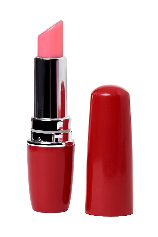 Красный мини-вибратор в форме губной помады Lipstick Vibe A-toys