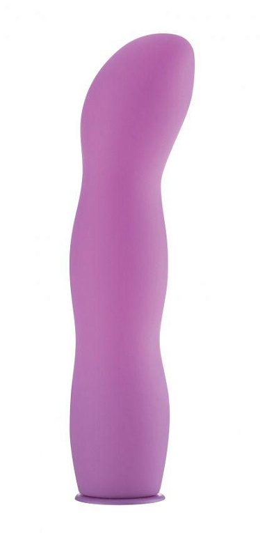 Фиолетовый страпон Deluxe Silicone Strap On 10 Inch с волнистой насадкой - 25,5 см. от Intimcat