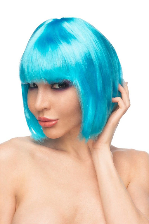 Голубой парик  Сора - 100% полиэстер