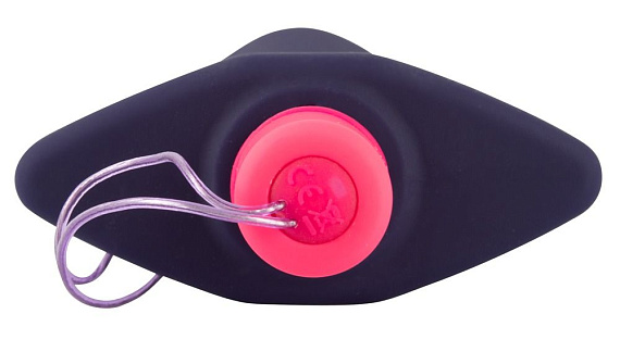 Темно-фиолетовая анальная пробка Remote Controlled Butt Plug - 14 см. - анодированный пластик, силикон