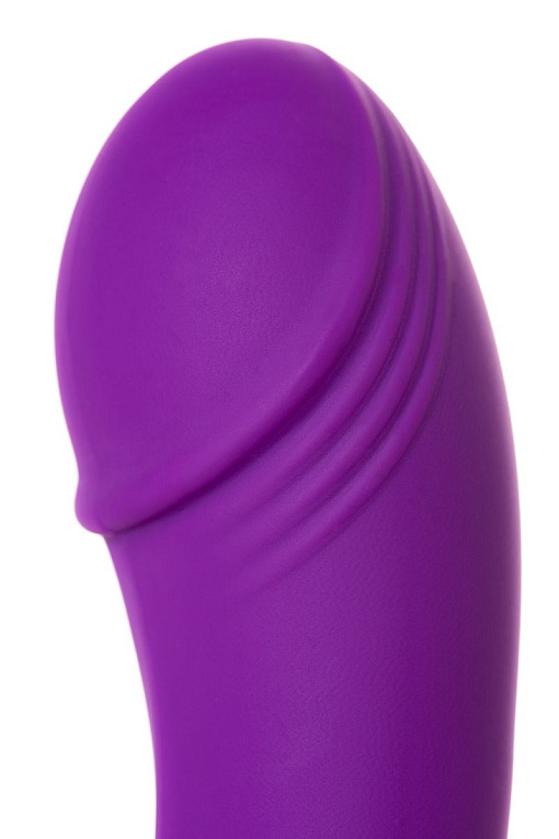 Фиолетовый вибратор LOVEMOMENT с подогревом - 21,5 см. - фото 9