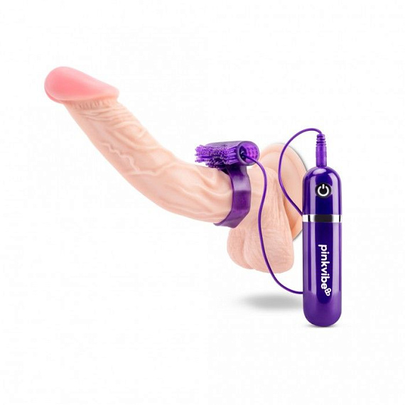 Набор из 2 фиолетовых эрекционных колец с вибрацией Pink Vibe
