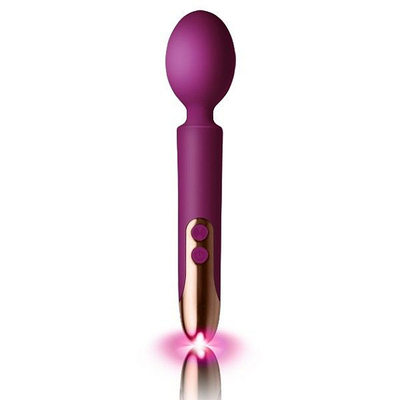 Фиолетовый вибромассажер Oriel - 22,7 см. - силикон