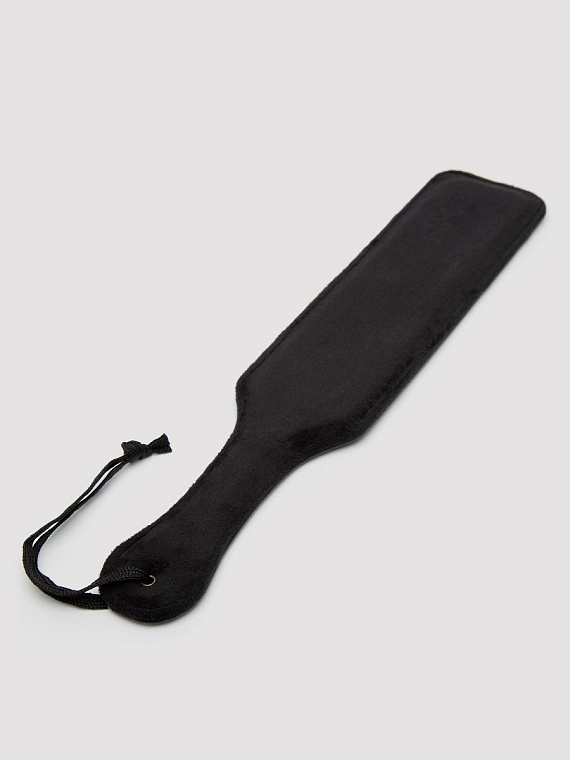 Черная шлепалка Bound to You Faux Leather Spanking Paddle - 38,1 см. от Intimcat