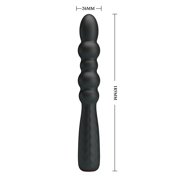 Черный гнущийся вибратор Monroe - 18,5 см. от Intimcat