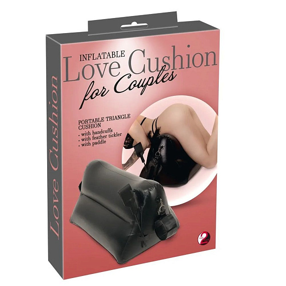 Надувная любовная подушка Portable Triangle Cushion с аксессуарами - поливинилхлорид (ПВХ, PVC)