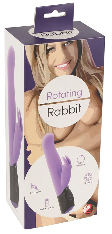 Сиреневый ротатор-кролик Rotating Rabbit - 26,2 см. - фото 6