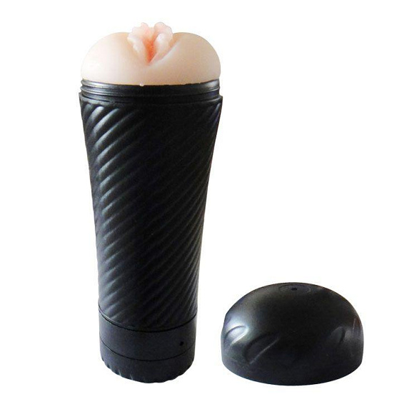 Мастурбатор-вагина с многоуровневой вибрацией Pink Pussy - Термопластичная резина (TPR)