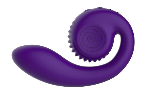 Фиолетовый вибромассажёр SVibe Gizi Snail