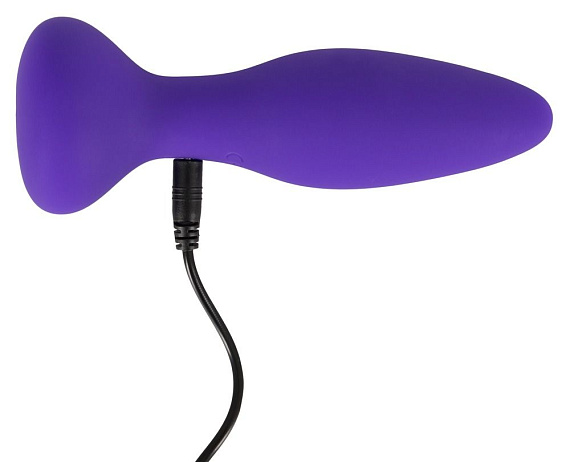 Фиолетовая анальная вибропробка RC Butt Plug - 14,5 см. - фото 7