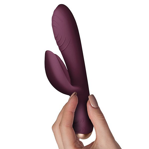 Фиолетовый вибратор-кролик Climaximum Spirit - 18 см. - силикон