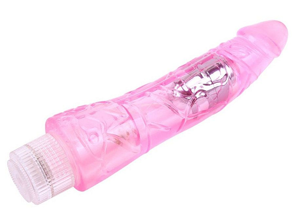 Розовый вибратор Glitters Mr.Right - 23 см. от Intimcat