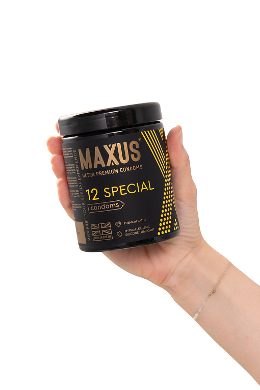 Презервативы с точками и рёбрами MAXUS Special - 12 шт. Maxus