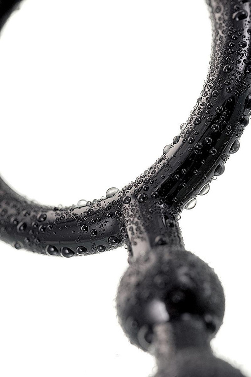 Анальная цепочка черного цвета A-toys - 19,8 см. - фото 8