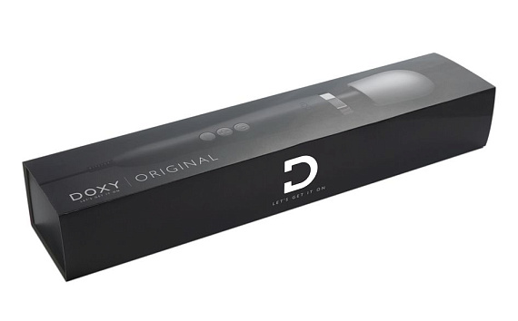 Черный жезловый вибратор Doxy Original - 34 см. - анодированный пластик, силикон