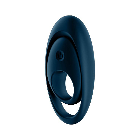 Темно-синее эрекционное кольцо Glorious Duo от Intimcat