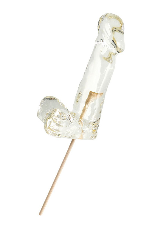 Прозрачный леденец в форме пениса со вкусом пина колада Sosuчki