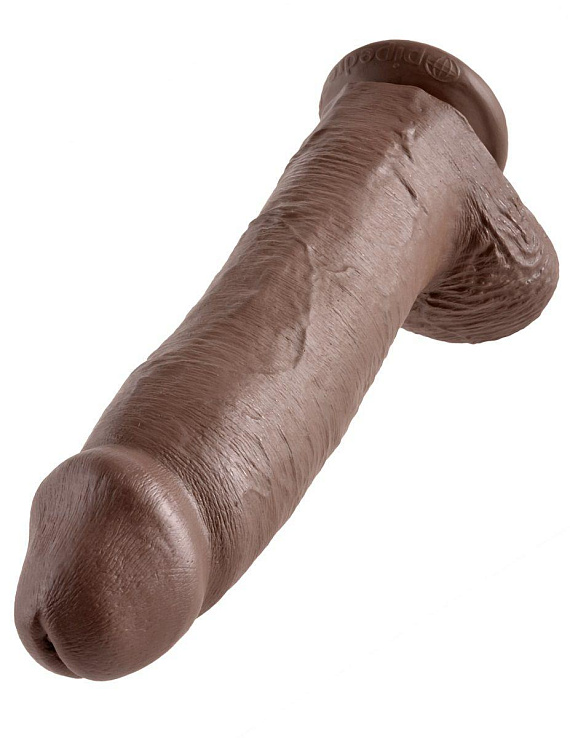 Коричневый фаллоимитатор-гигант 12  Cock with Balls - 30,5 см. от Intimcat