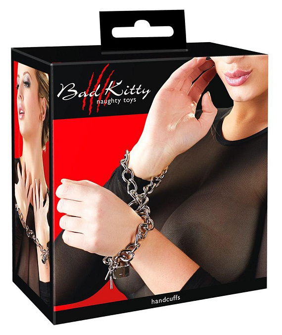 Металлические наручники-цепь Bad Kitty Metal Handcuffs Orion