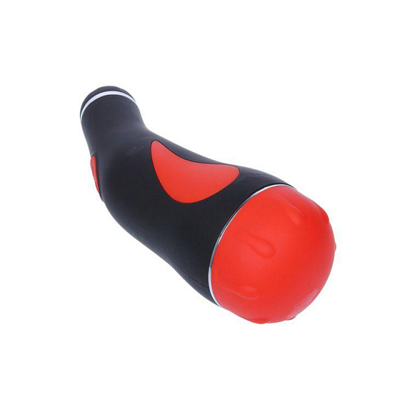 Мастурбатор-вагина с вибрацией в тубе на присоске - ABS-пластик, силикон