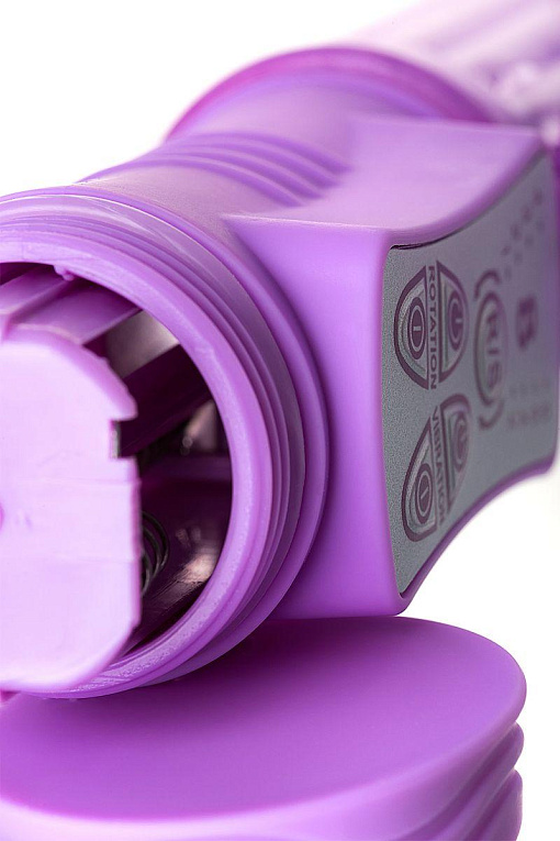 Фиолетовый хай-тек вибратор High-Tech fantasy с вращением бусин - 24,5 см. - фото 10