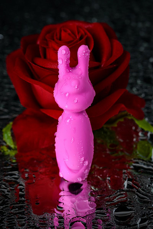 Розовый мини-вибратор Eromantica PUSS с ушками - 8,5 см. - фото 10