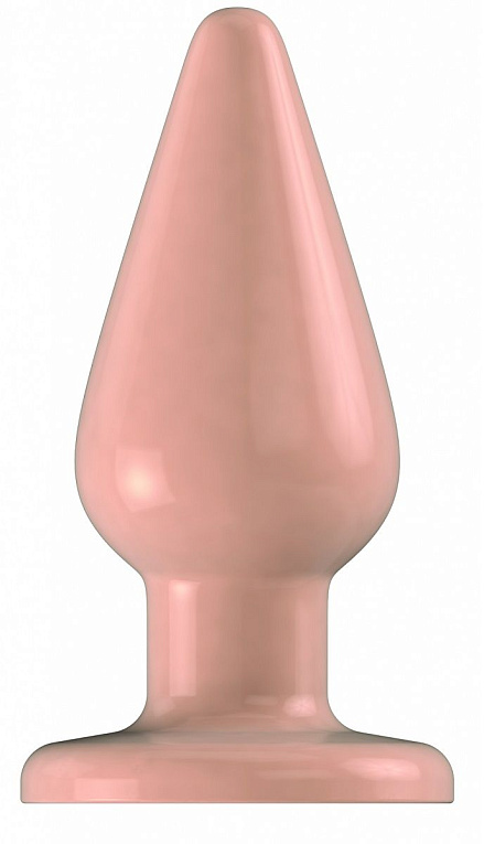 Телесный анальный стимулятор Bottom Line 6  Model 2 rubber flesh - 15,5 см.
