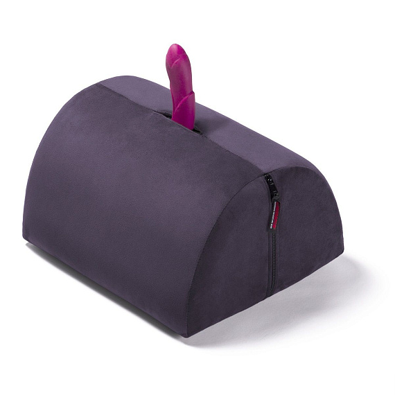 Фиолетовая секс-подушка с отверстием для игрушек Liberator BonBon Toy Mount - микрофибровая ткань, нейлон, полиуретан