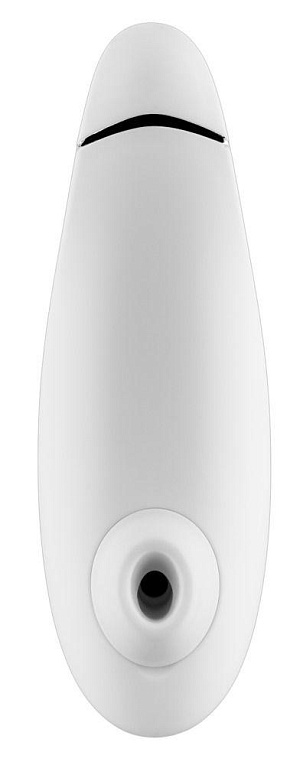 Белый бесконтактный клиторальный стимулятор Womanizer Premium от Intimcat