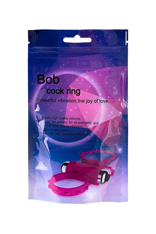 Фиолетовое эрекционное виброкольцо BOB от Intimcat