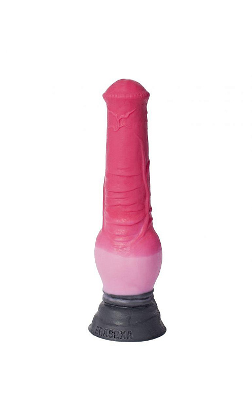 Розовый фаллоимитатор  Пони  - 24,5 см. - силикон