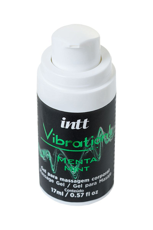 Жидкий массажный гель VIBRATION Mint с ароматом мяты и эффектом вибрации - 17 мл. - фото 5