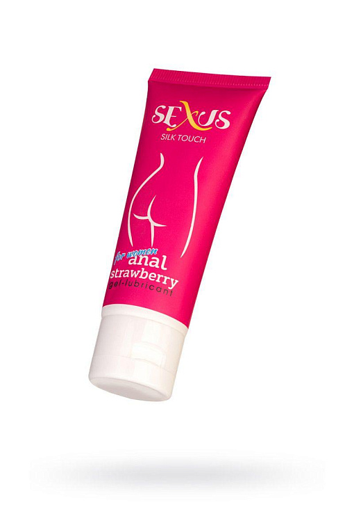 Анальный гель для женщин с ароматом клубники Silk Touch Strawberry Anal - 50 мл. Sexus Funny Five