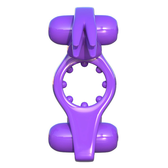 Фиолетовое эрекционное кольцо с вибрацией Wonderful Wabbit от Intimcat