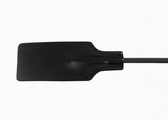 Черный профессиональный стек с тисненной ручкой - 77 см. БДСМ Арсенал