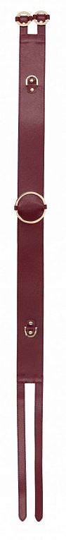 Бордовый ремень Halo Waist Belt - размер L-XL - искусственная кожа, металл