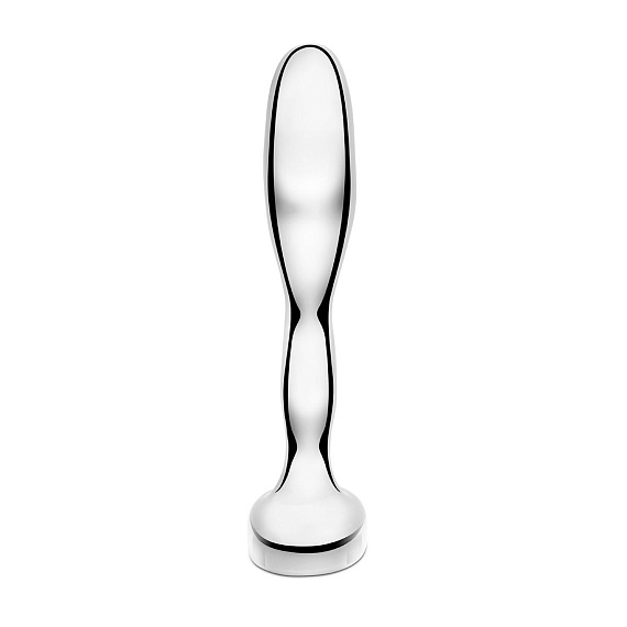 Стальной стимулятор простаты Stainless Steel Prostate Plug - 11,5 см. - фото 5