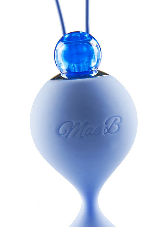 Голубые вагинальные шарики Lovely Vibes Love Balls. - ABS-пластик, силикон