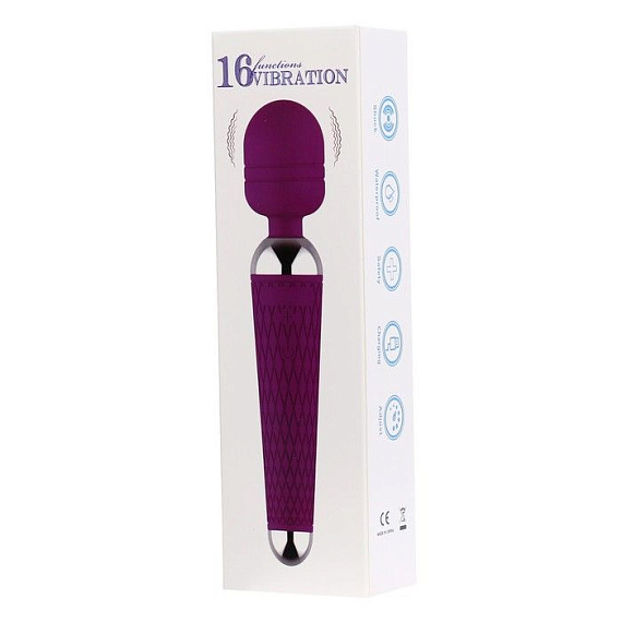 Фиолетовый wand-вибратор - 20 см. - фото 5
