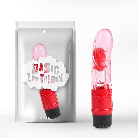 Розовый вибратор-реалистик 7 Inch Realistic Vibe - 18 см. - термопластичная резина (TPR)