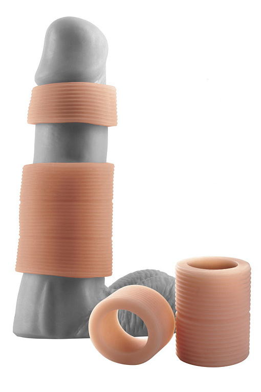 Комплект телесных насадок Girth Gainer System - термопластичная резина (TPR)