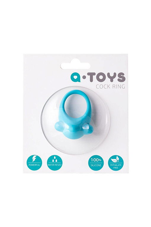 Голубое эрекционное силиконовое кольцо TOYFA A-Toys - фото 7