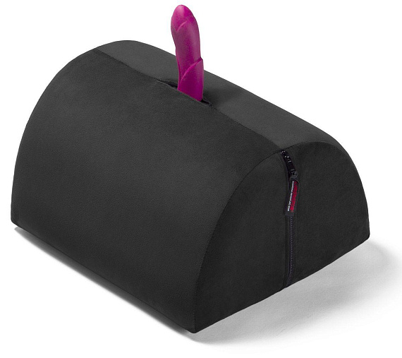 Чёрная подушка для секса BonBon Toy Mount Black - микрофибровая ткань, нейлон, полиуретан