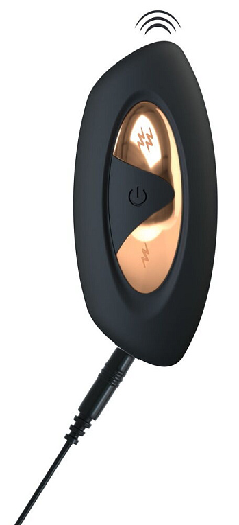 Черное виброяйцо RC Vibrating E-Stim Love Ball с электростимуляцией - фото 6