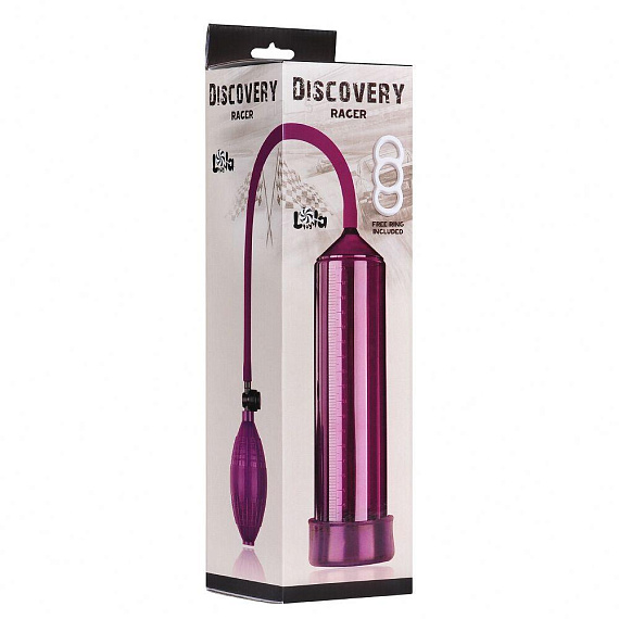 Фиолетовая вакуумная помпа Discovery Racer Purple от Intimcat